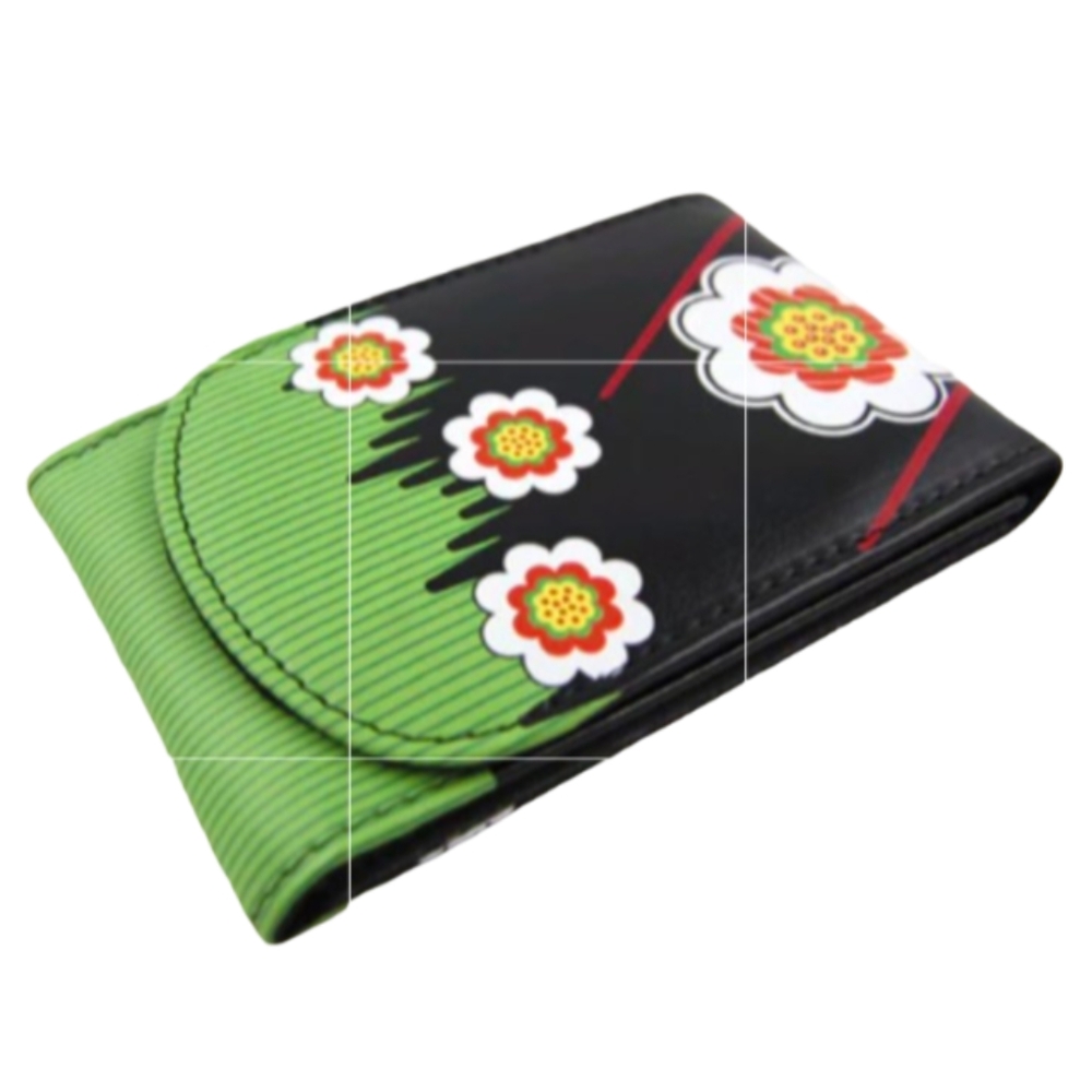 Shagwear Nail Kit Premium Vegan Leather Sushi Pattern Black New